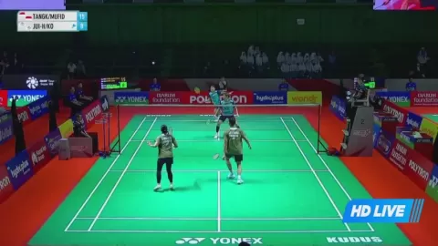 Poster siaran Tangka A E K / Mufida S VS Huang J-H / Ko R H