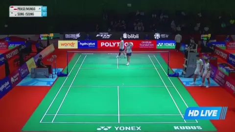 Poster siaran Bimo Prasetyo/Arlya Nabila Thesa Munggaran VS Jin S I / Lee S H