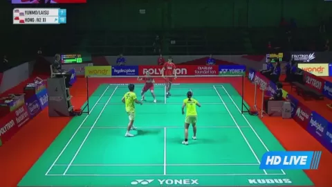 Poster siaran Yunmongkol T / Laisuan N VS Li H Y / Huang K X (Chn)