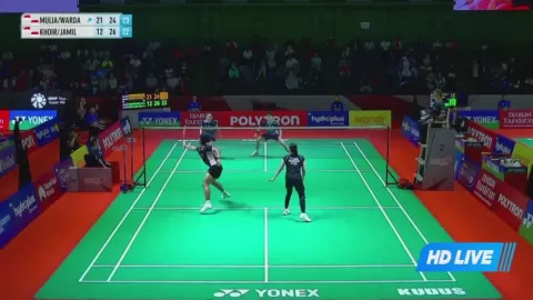 Poster siaran Verrell Yustin Mulia/Bernadine Anindiya Wardana VS Khoiriyansyah M N / Jamil I C S