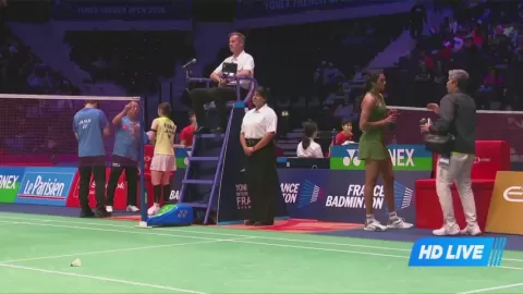 Poster siaran Gunji, Riko VS Pusarla, Venkata Sindhu