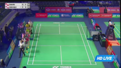 Poster siaran Y.Chan/T.Ng VS M.Christiansen/A.Boje