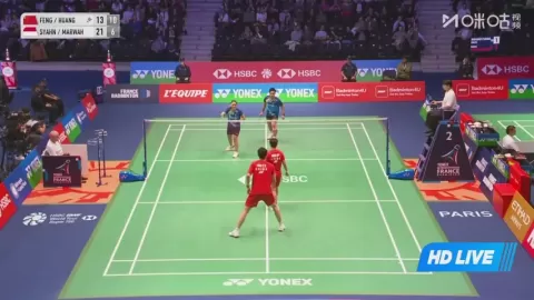 Poster siaran Feng Y Z / Huang D P VS Syahnawi A / Marwah N V
